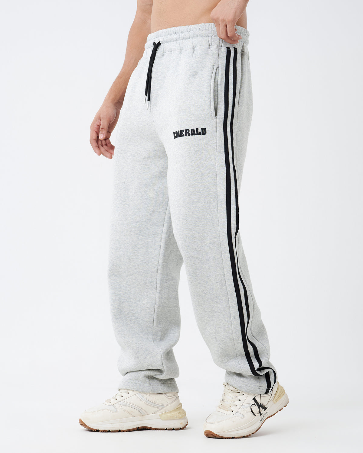 Gray Double Straight Sweatpants