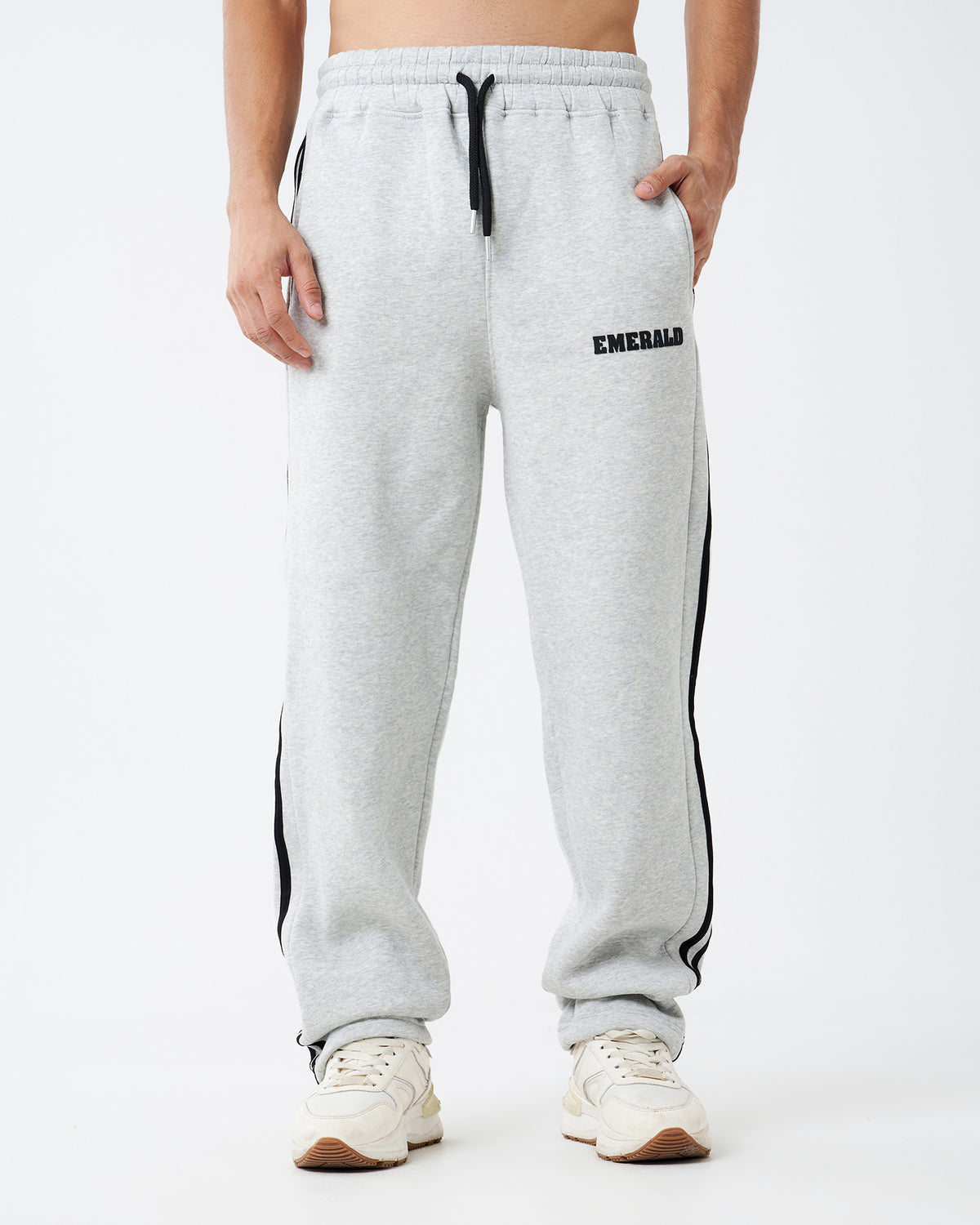 Gray Double Straight Sweatpants