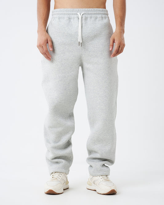 Gray Straight Sweatpants