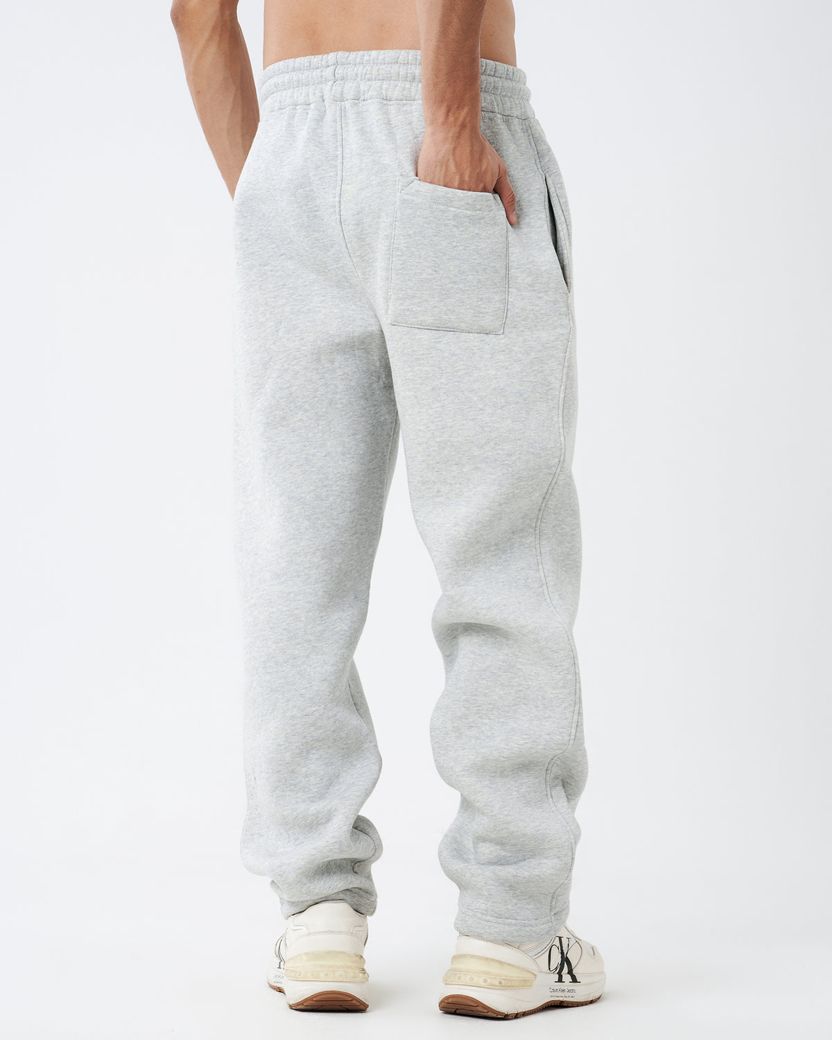 Gray Straight Sweatpants