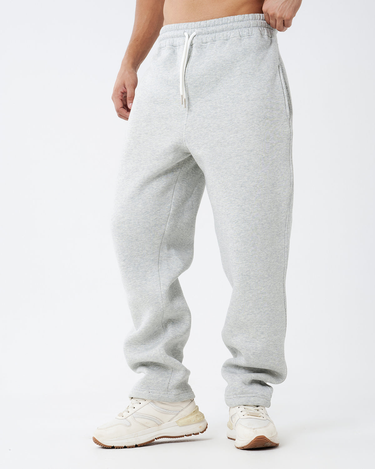 Gray Straight Sweatpants