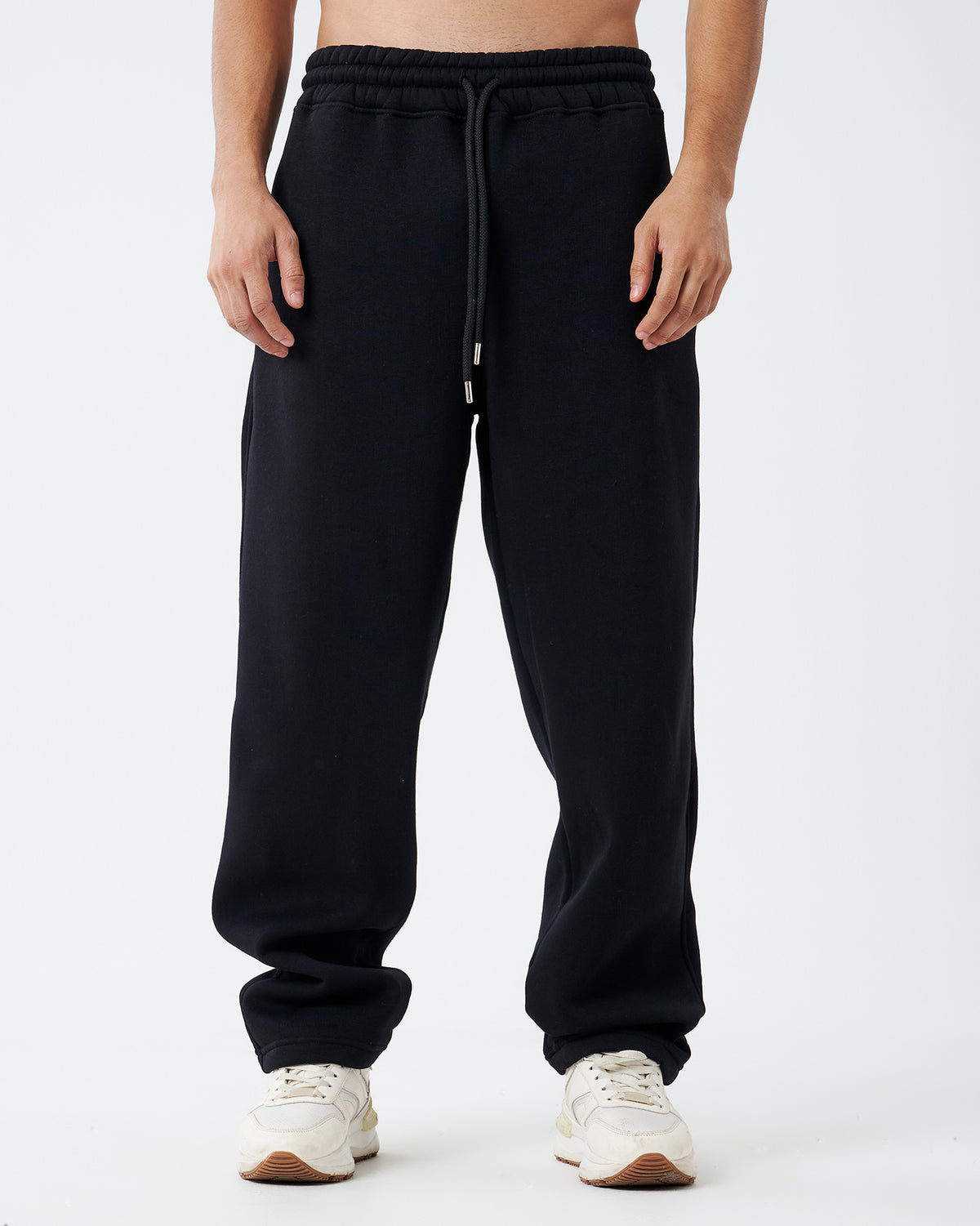 Black Straight Sweatpants