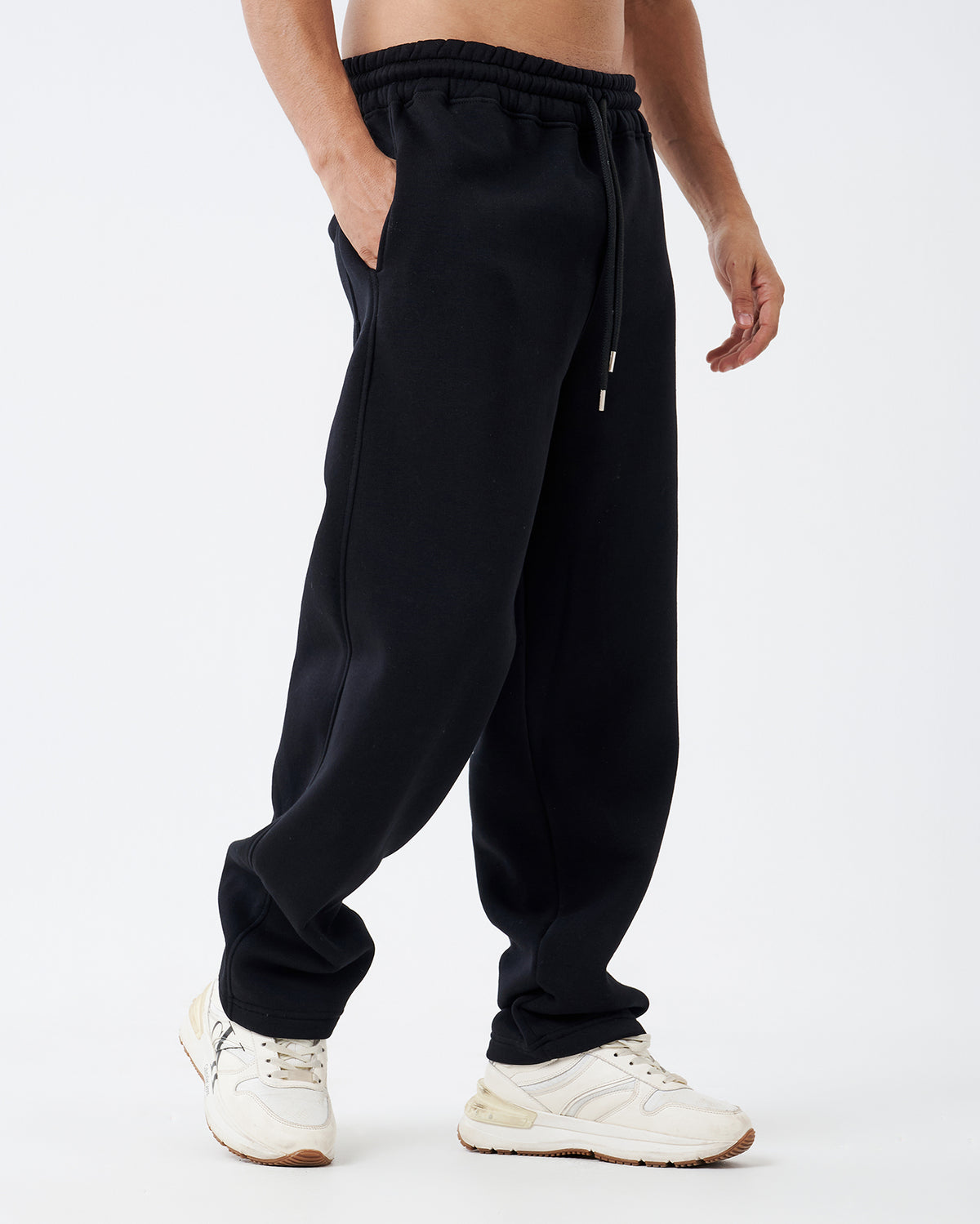 Black Straight Sweatpants