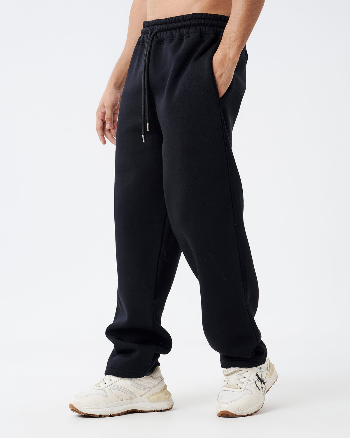 Black Straight Sweatpants