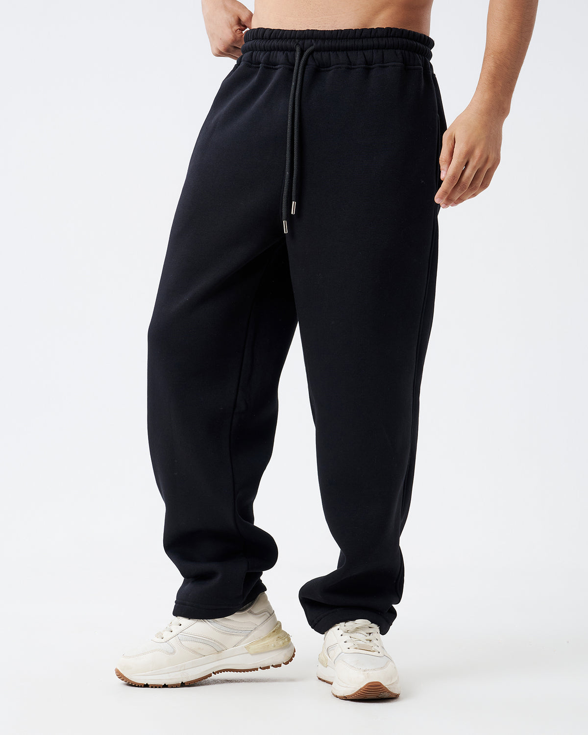 Black Straight Sweatpants