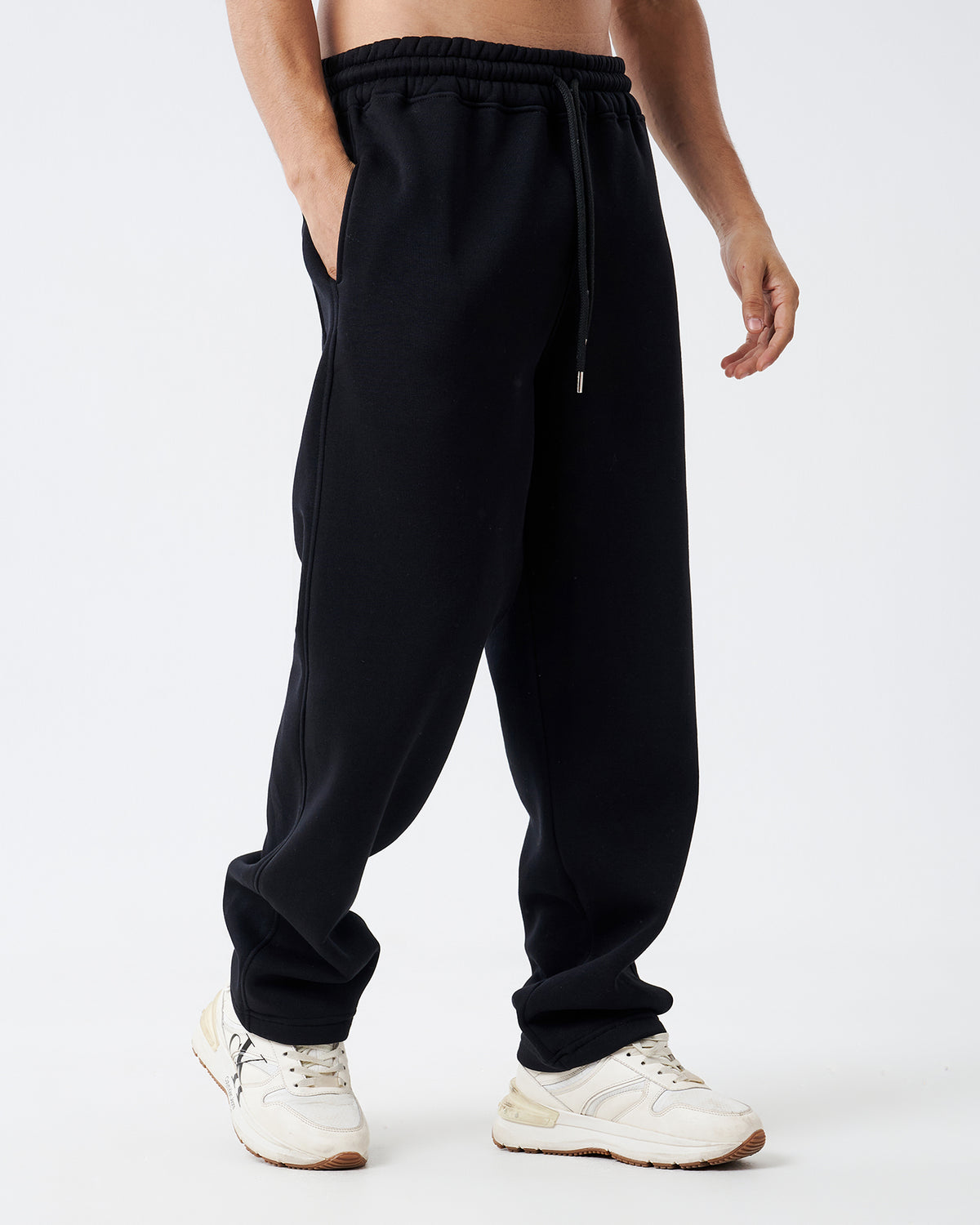 Black Straight Sweatpants