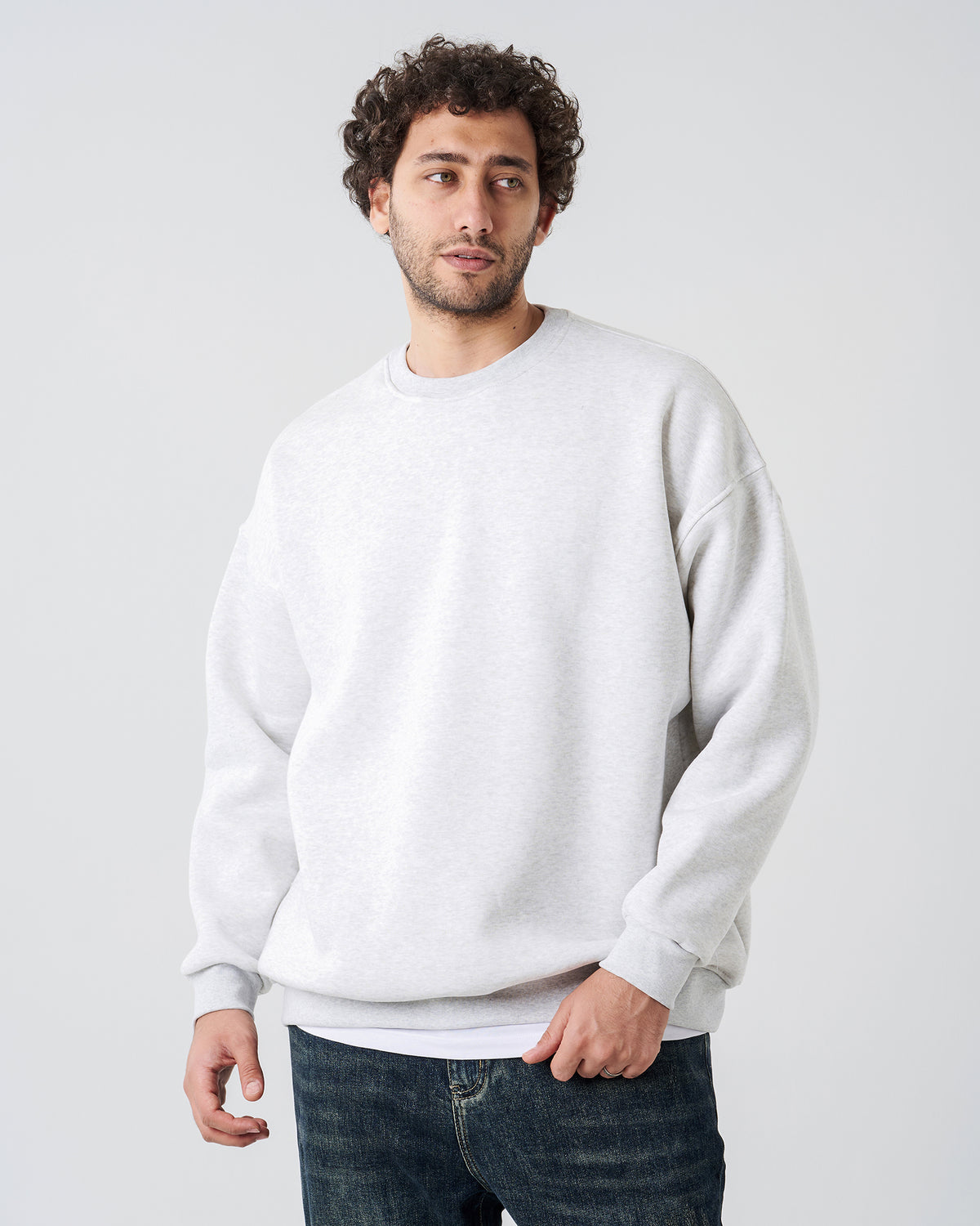 Gray Round Sweatshirt