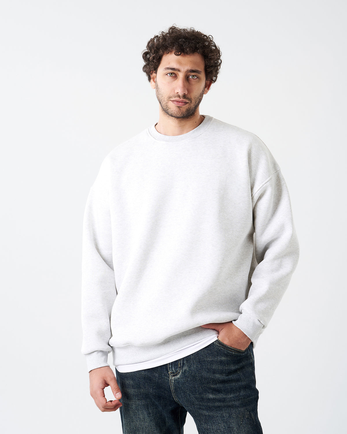 Gray Round Sweatshirt