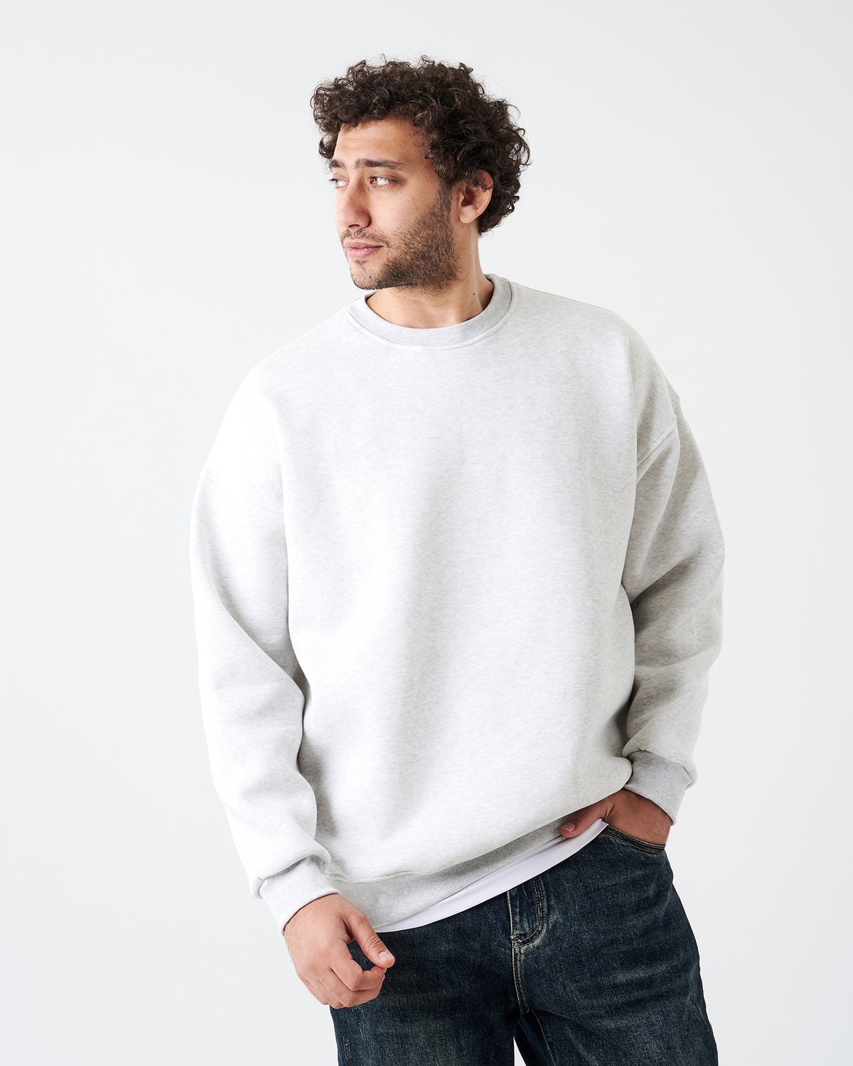 Gray Round Sweatshirt