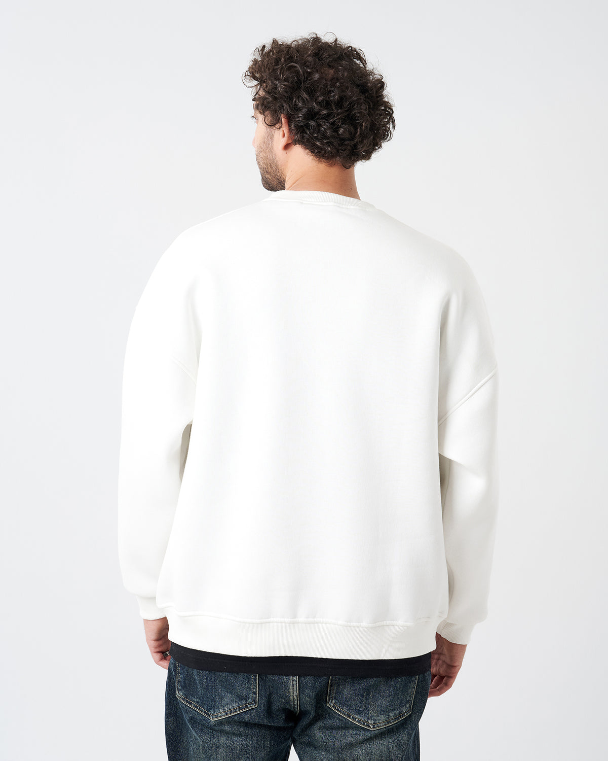 White Round Sweatshirt