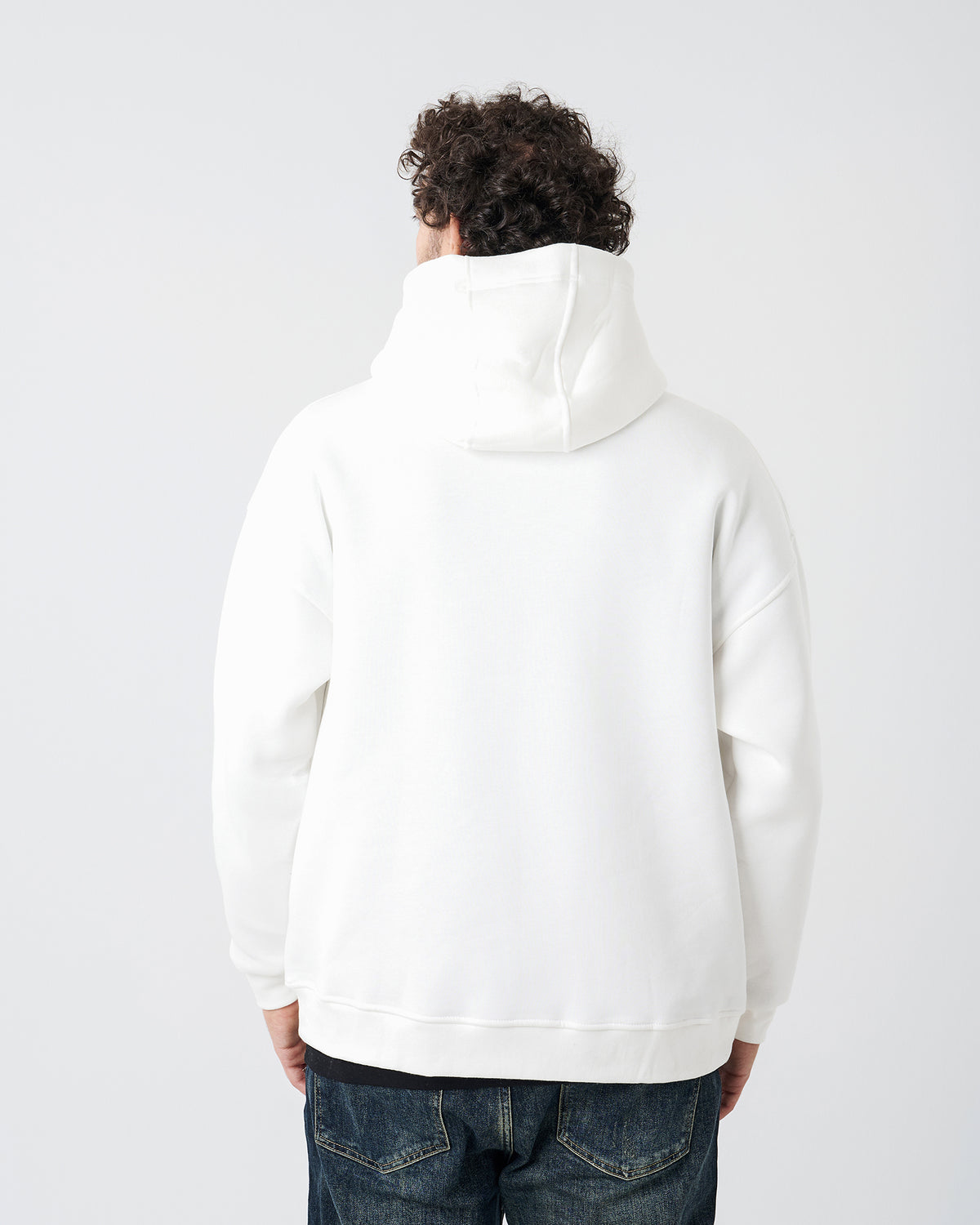WHITE HOODIE SWEATSHIRT