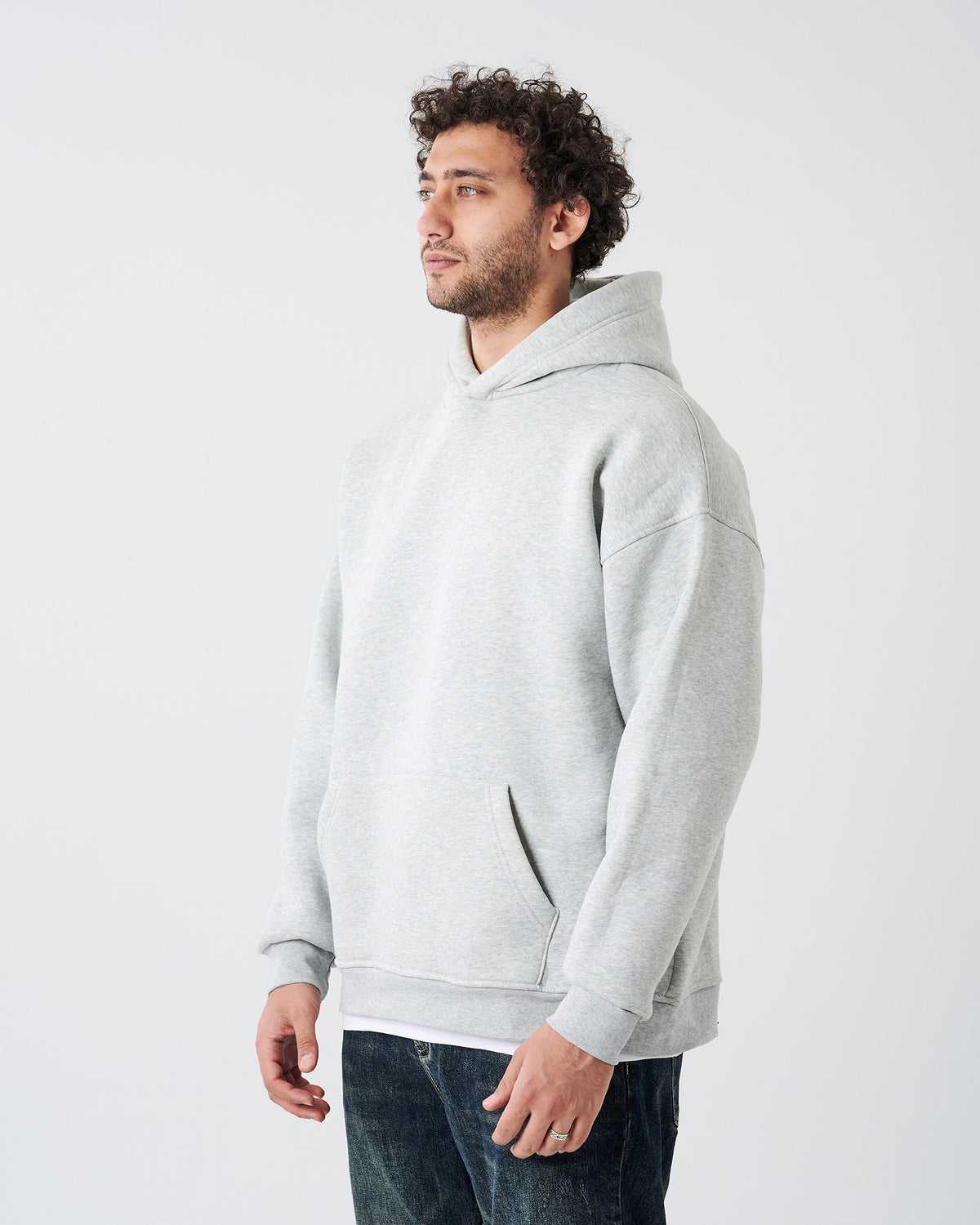 GRAY HOODIE SWEATSHIRT