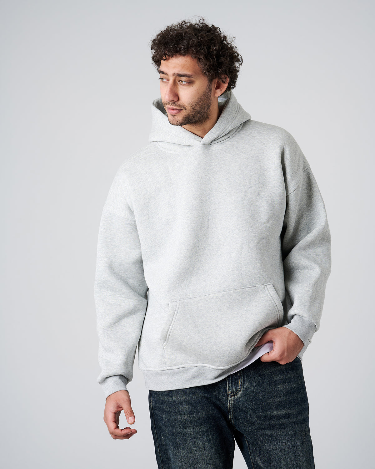 GRAY HOODIE SWEATSHIRT