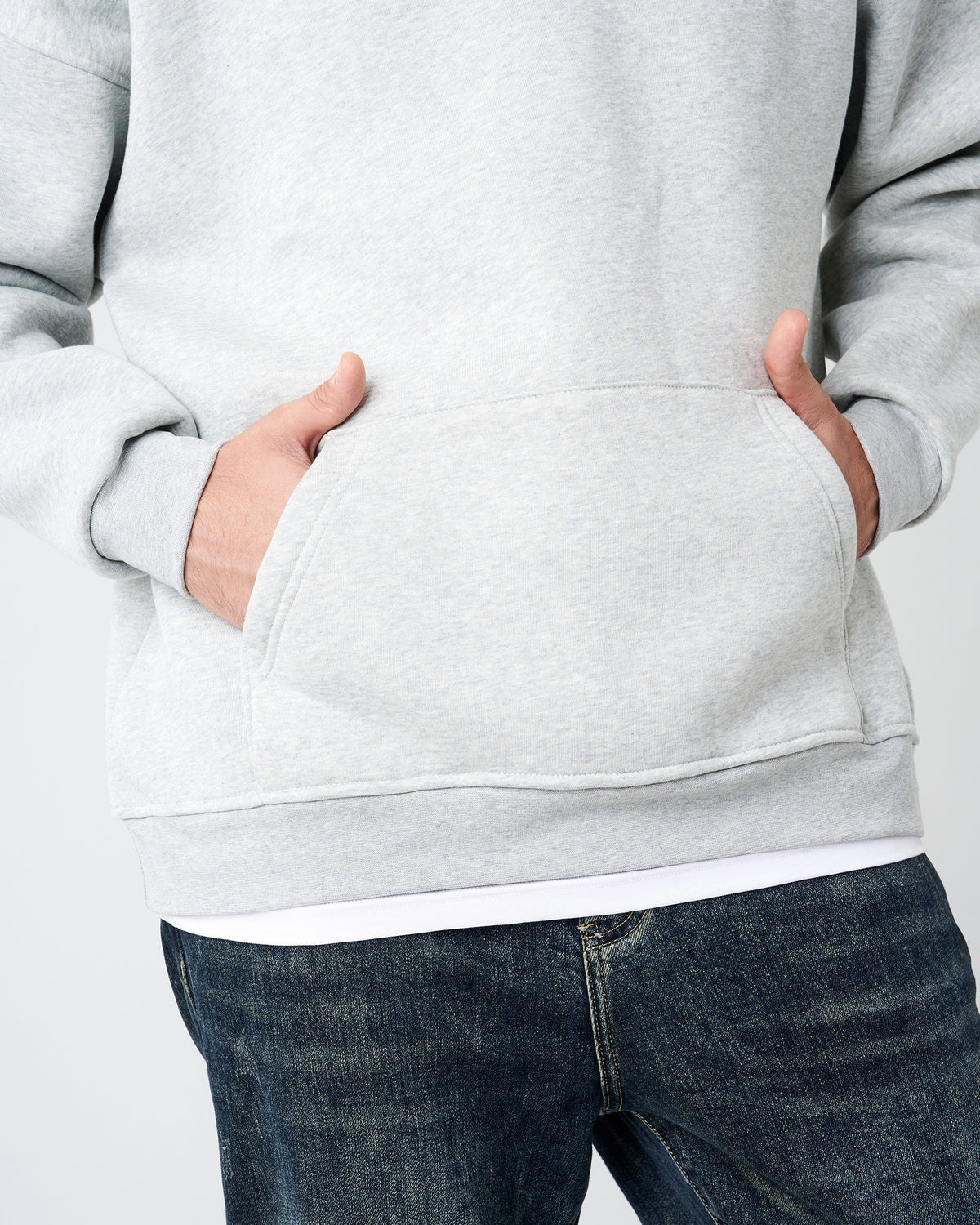 GRAY HOODIE SWEATSHIRT
