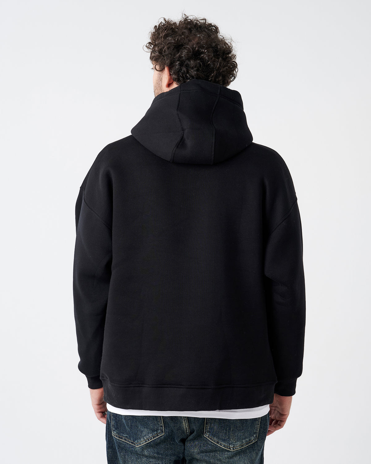 BLACK HOODIE SWEATSHIRT