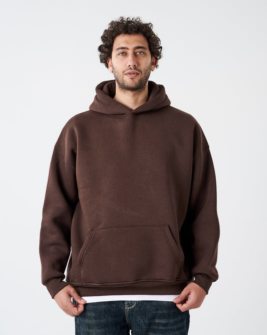 BROWN HOODIE SWEATSHIRT