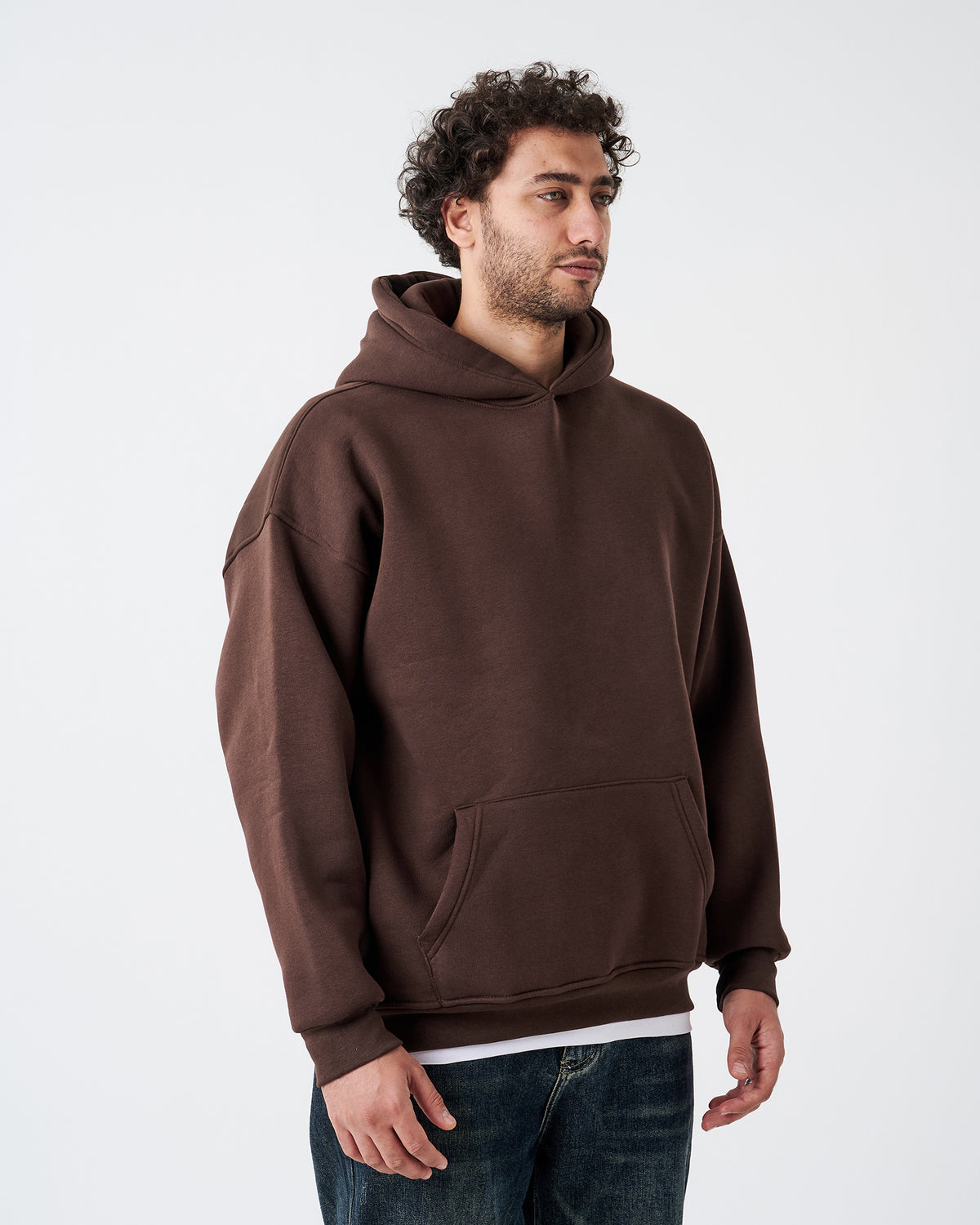 BROWN HOODIE SWEATSHIRT