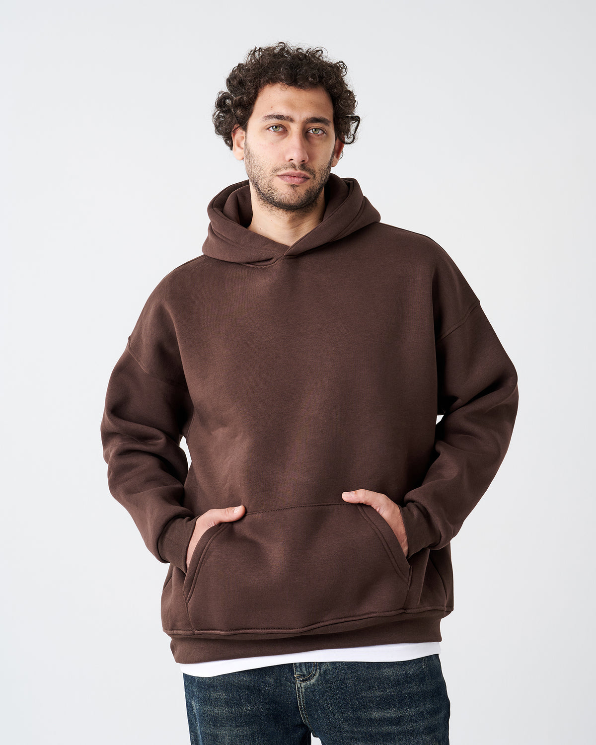 BROWN HOODIE SWEATSHIRT