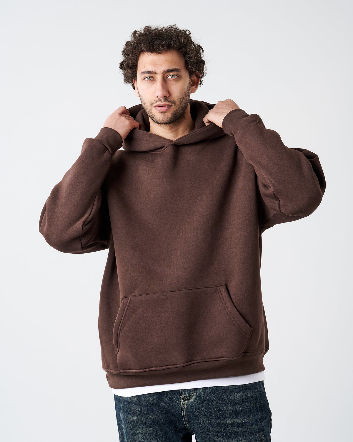 BROWN HOODIE SWEATSHIRT