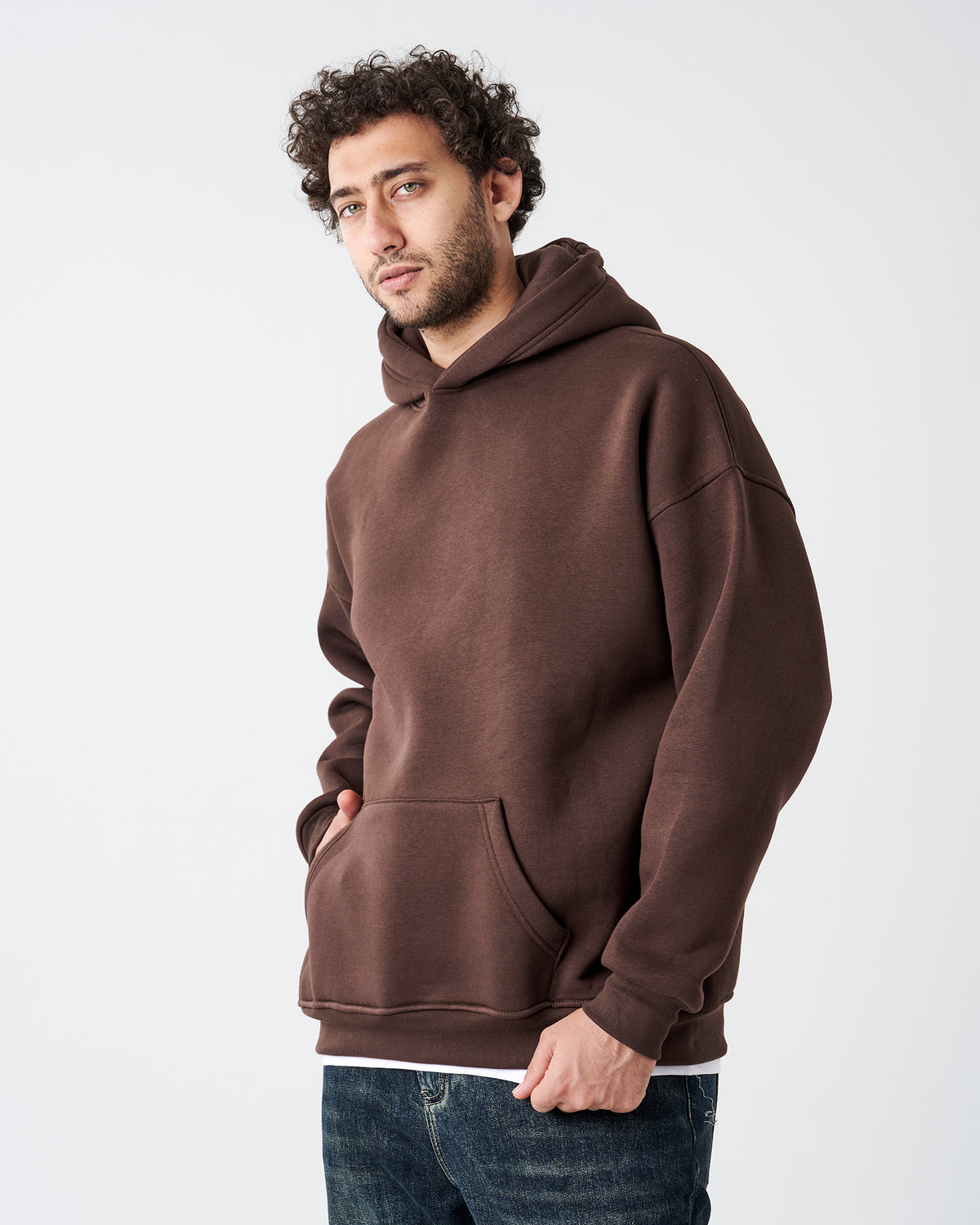 BROWN HOODIE SWEATSHIRT