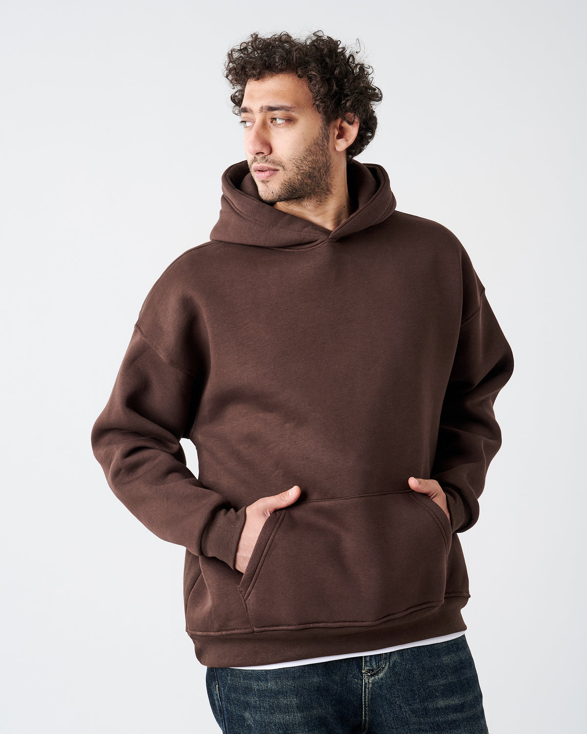 BROWN HOODIE SWEATSHIRT