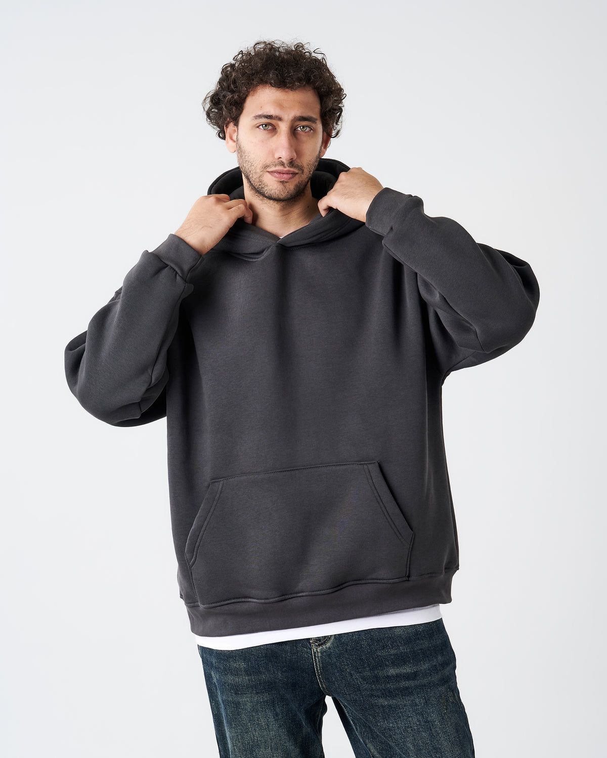 DARK GRAY HOODIE SWEATSHIRT