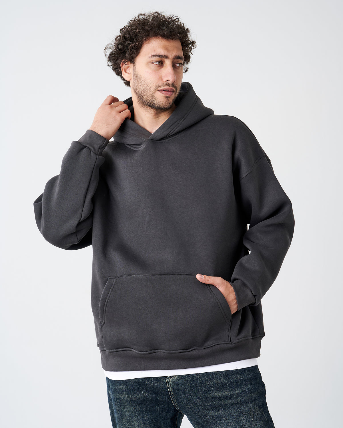DARK GRAY HOODIE SWEATSHIRT