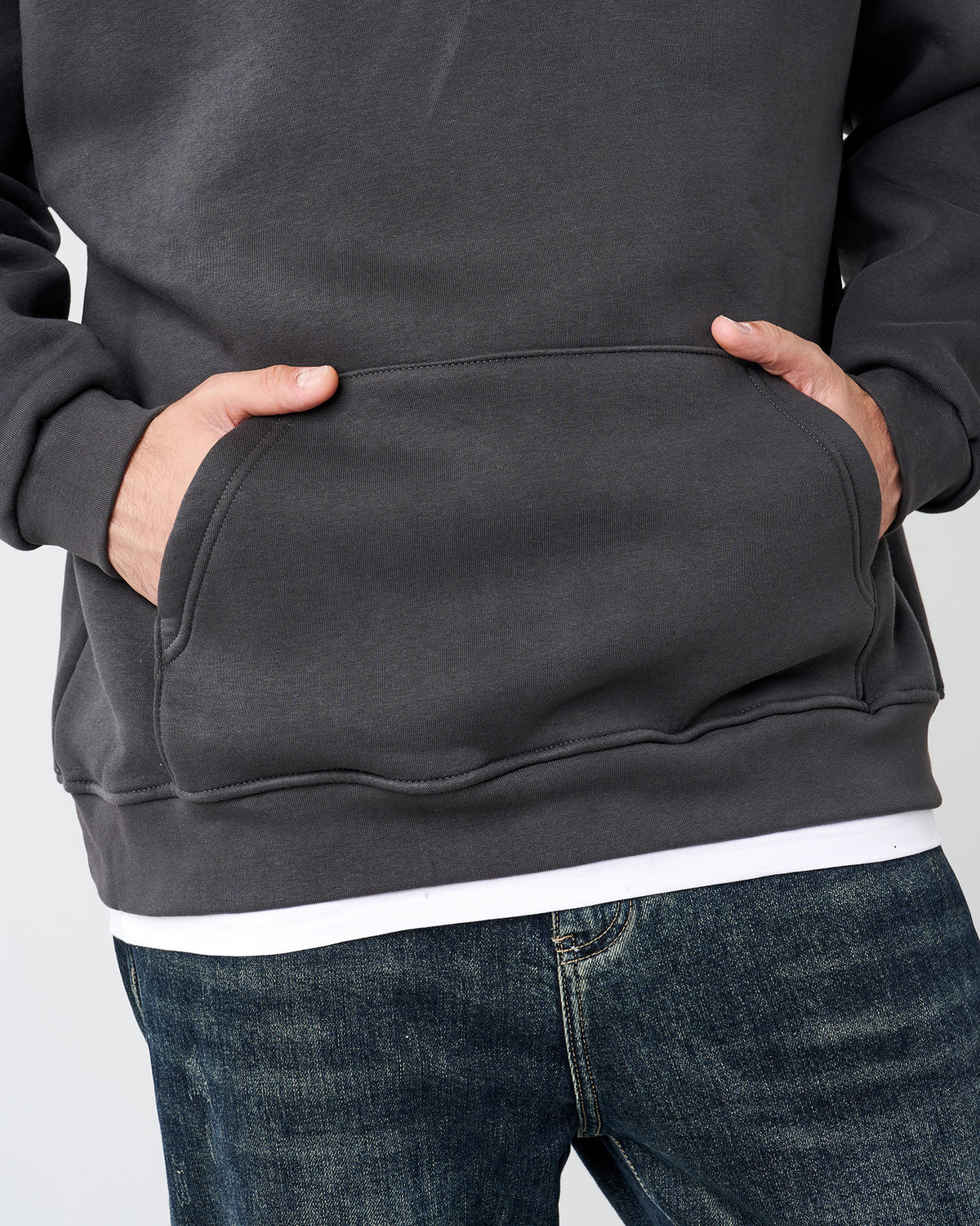 DARK GRAY HOODIE SWEATSHIRT