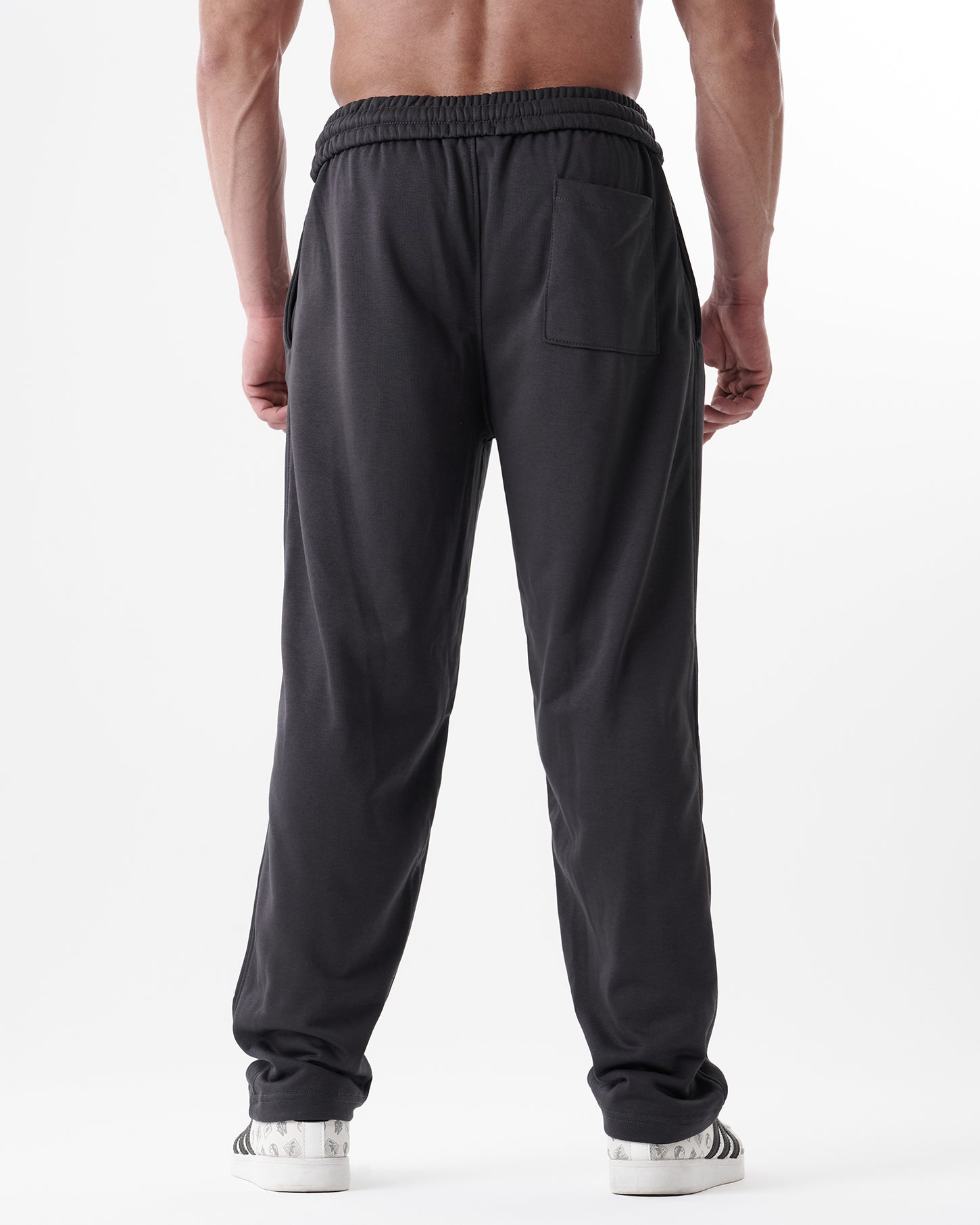 Dark Gray Straight Sweatpants