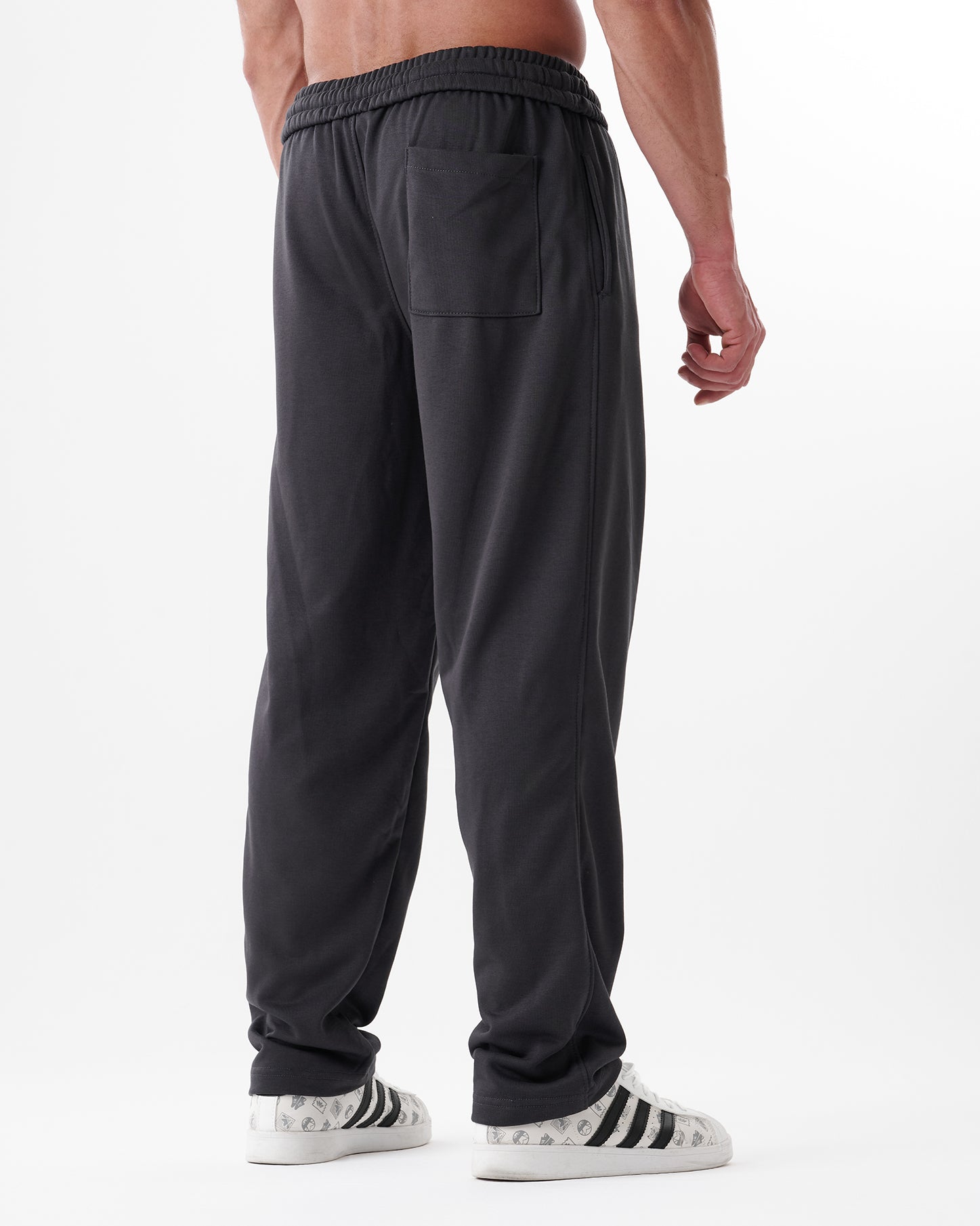 Dark Gray Straight Sweatpants