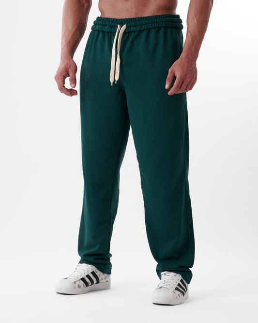 Green Straight Sweatpants