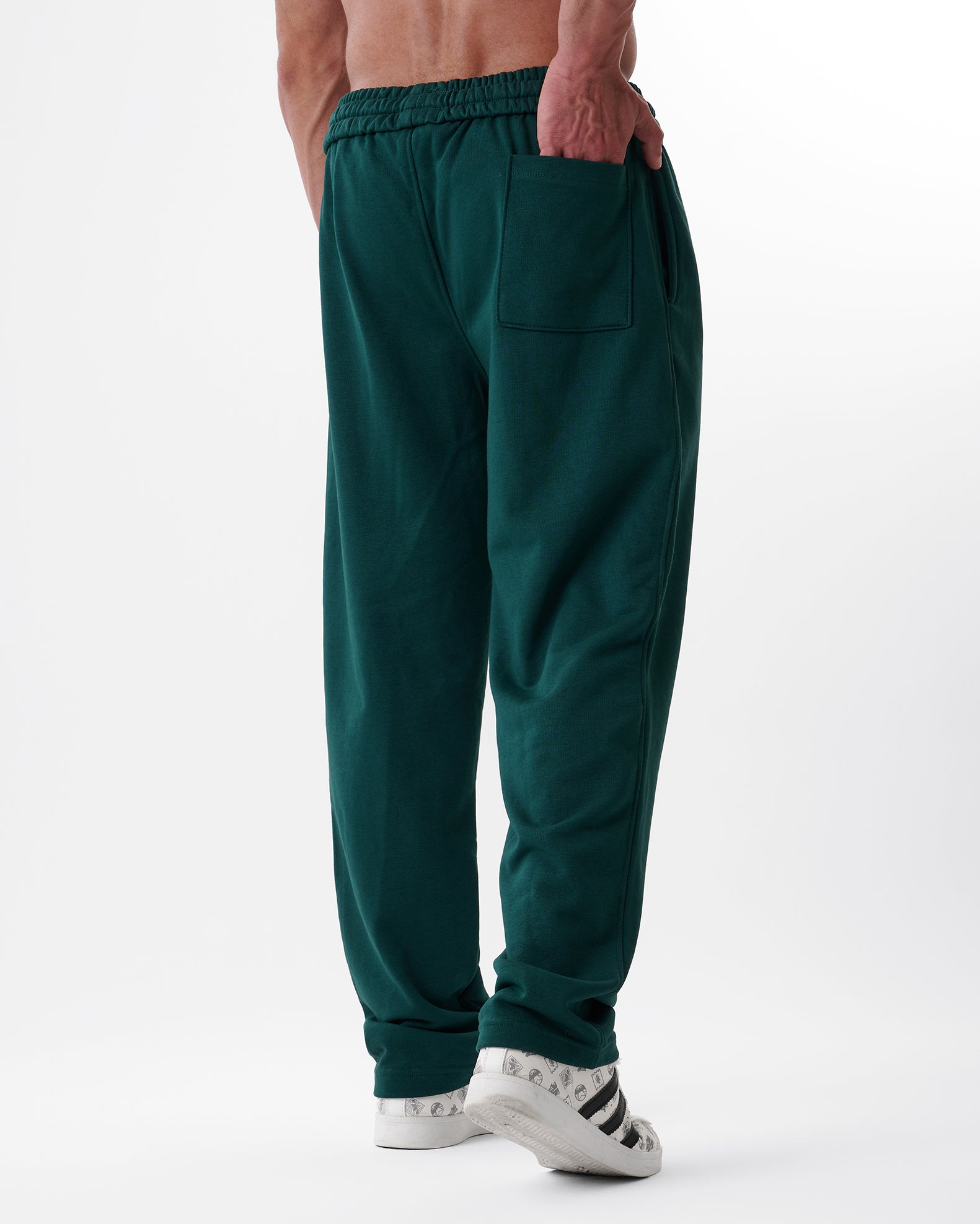 Green Straight Sweatpants