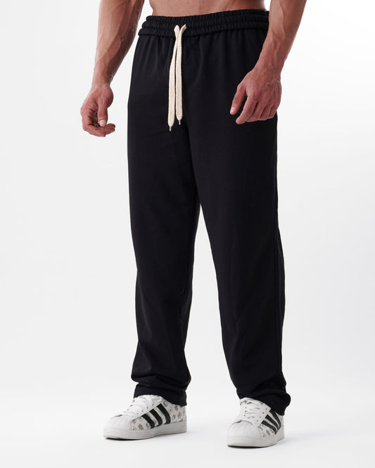 Black Straight Sweatpants