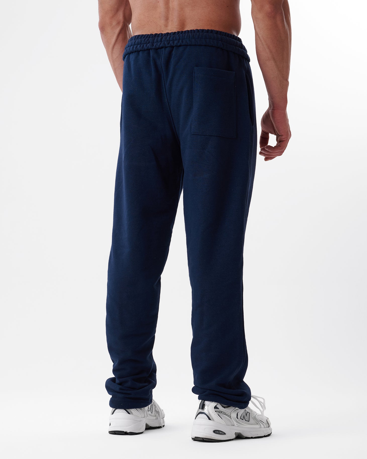 Navy Blue Straight Sweatpants