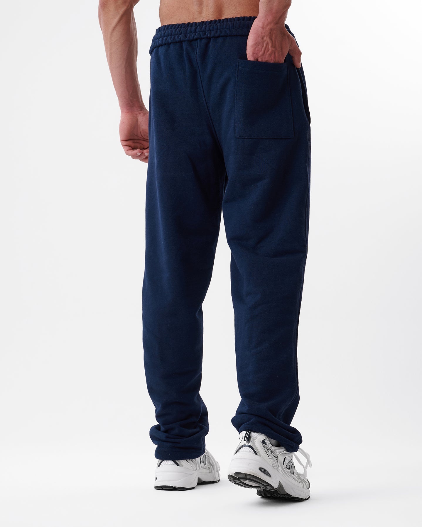 Navy Blue Straight Sweatpants
