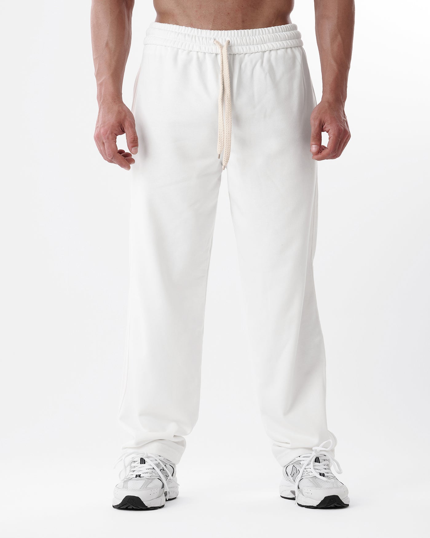 White Straight Sweatpants