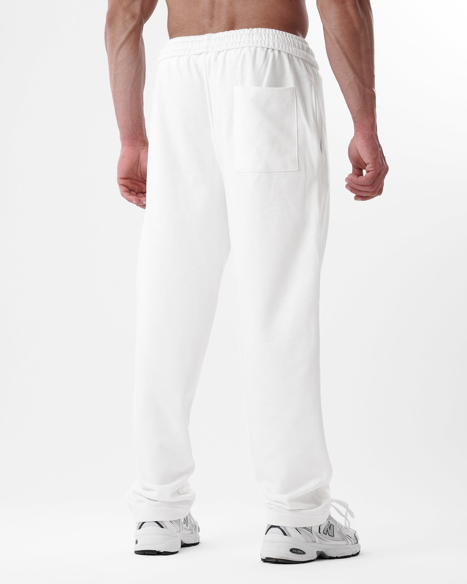 White Straight Sweatpants