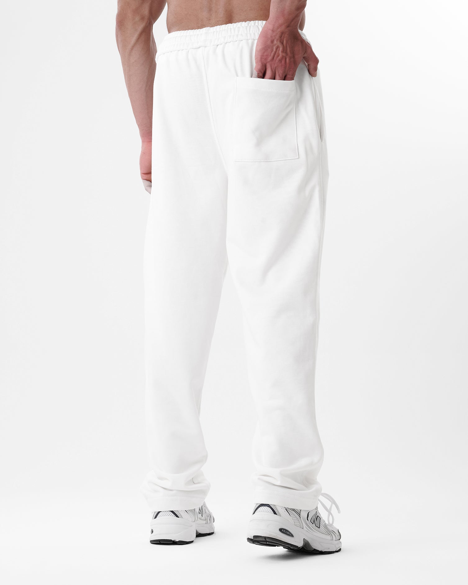 White Straight Sweatpants