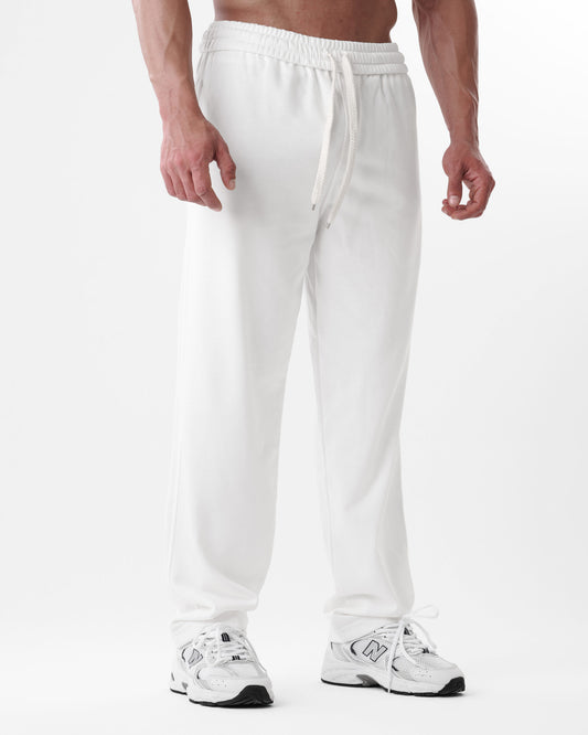 White Straight Sweatpants