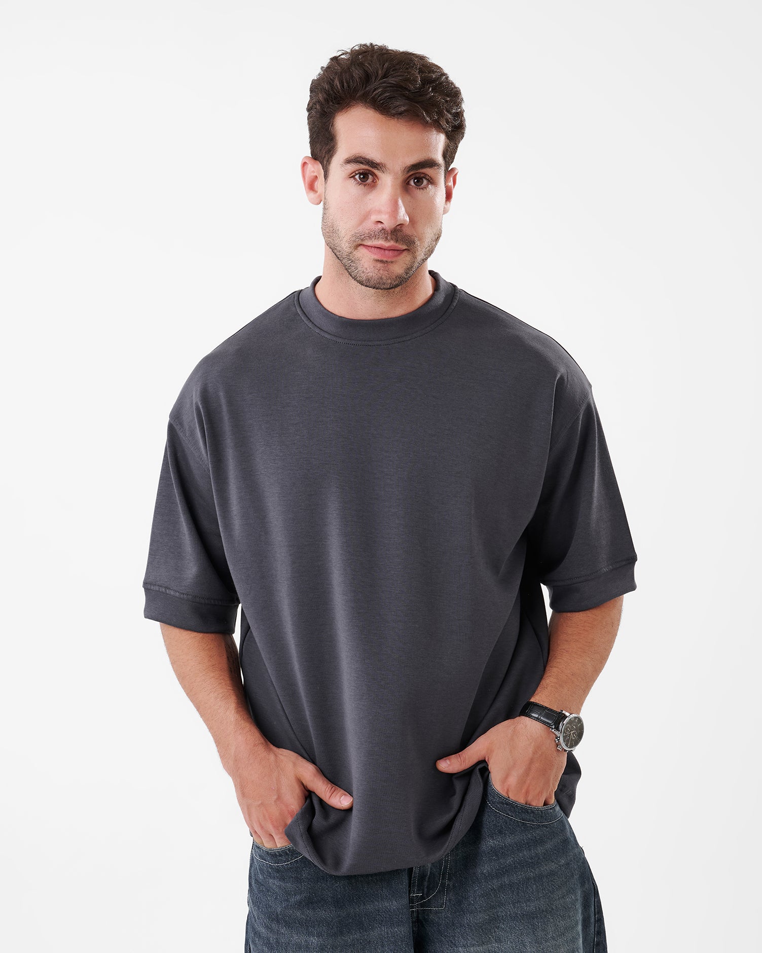 DARK GRAY T-SHIRT OVERSIZED