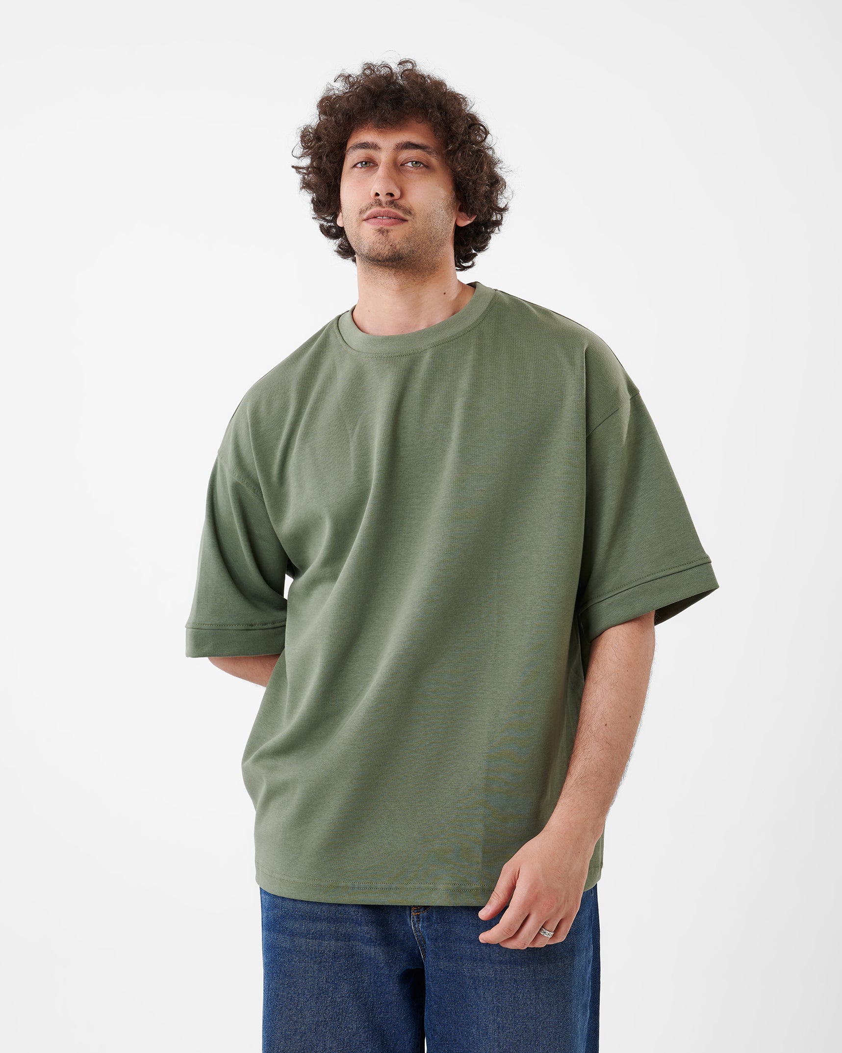 KHAKI T-SHIRT OVERSIZED