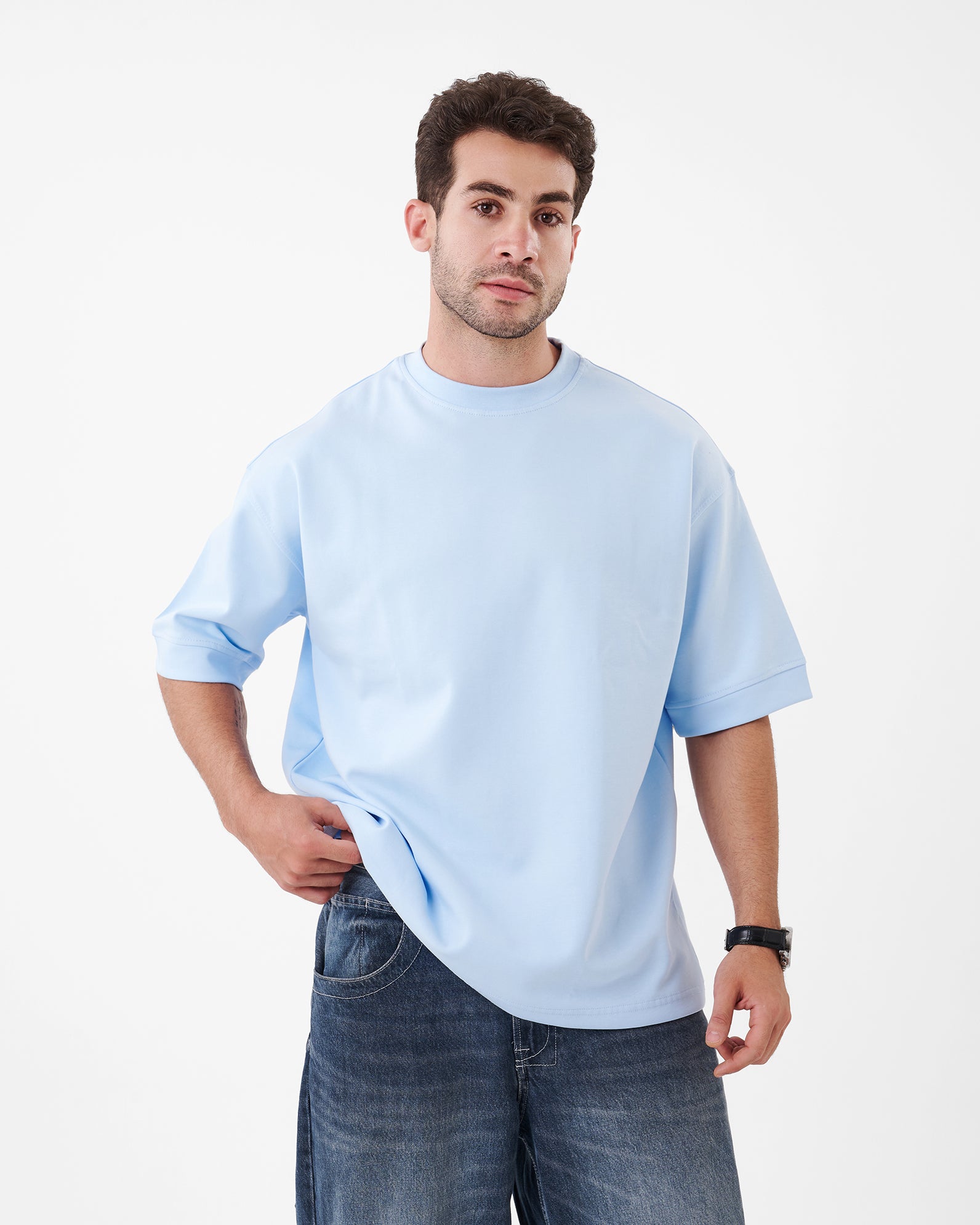 BABY BLUE T-SHIRT OVERSIZED