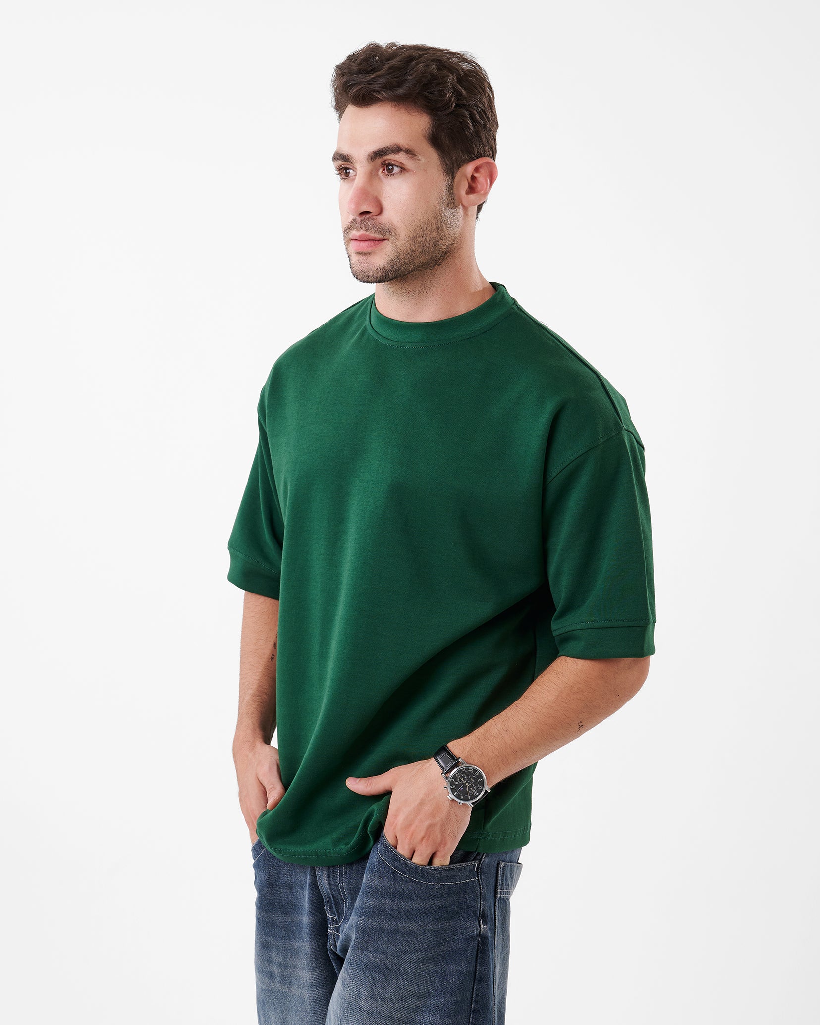 GREEN T-SHIRT OVERSIZED