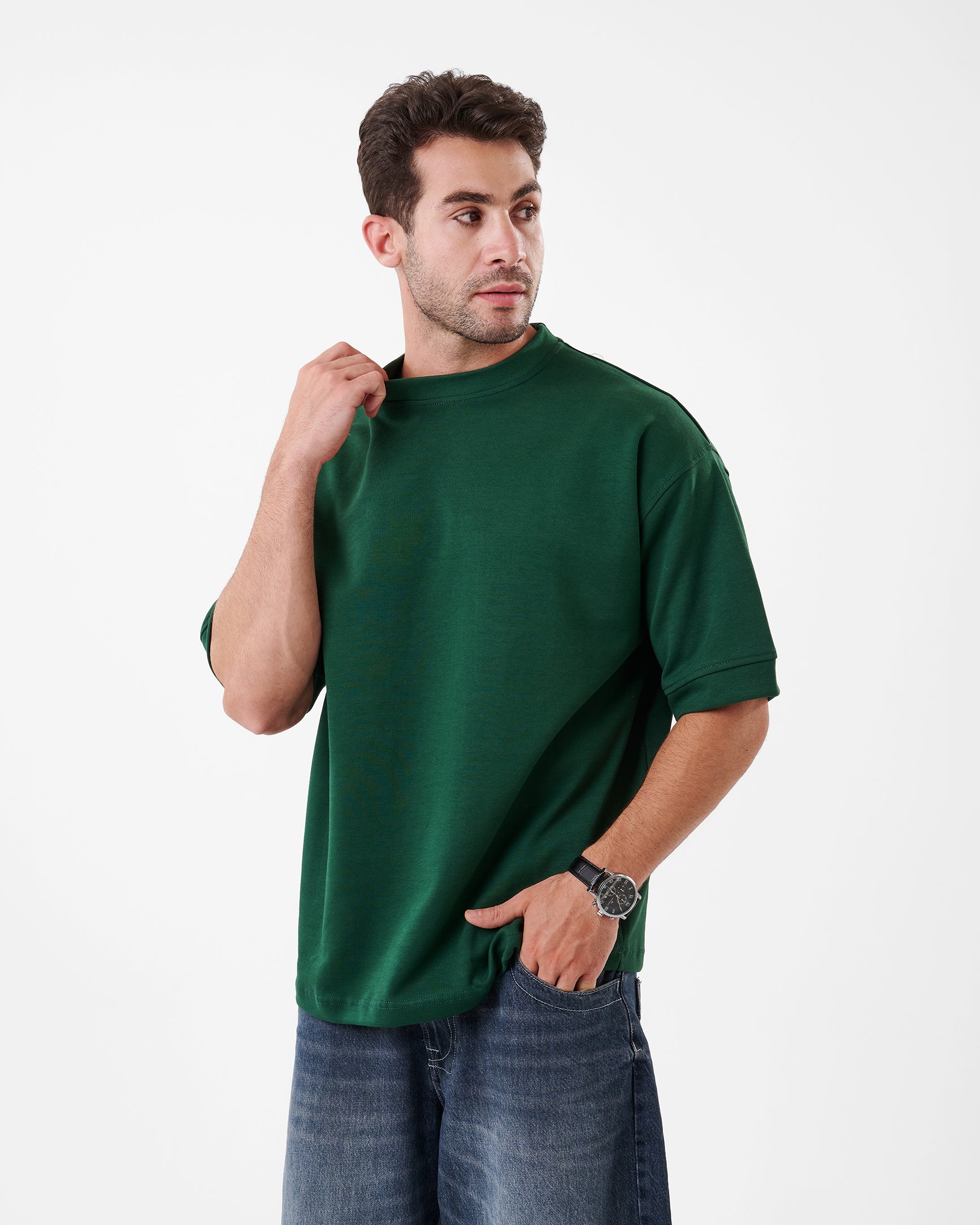 GREEN T-SHIRT OVERSIZED