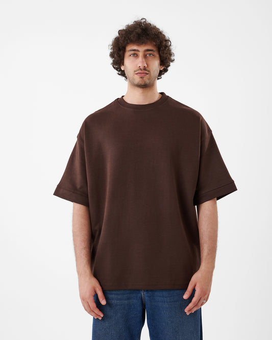 BROWN T-SHIRT OVERSIZED