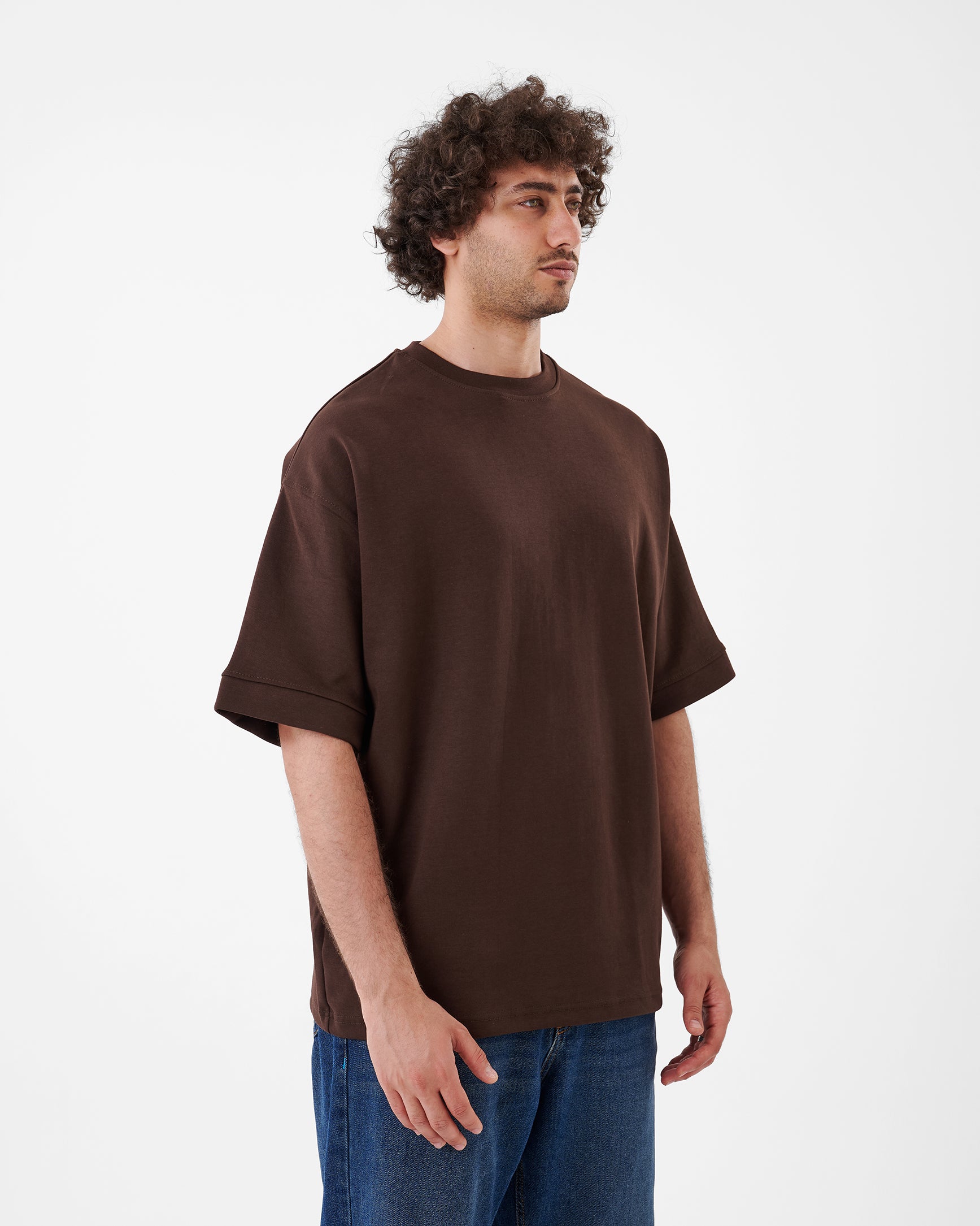 BROWN T-SHIRT OVERSIZED