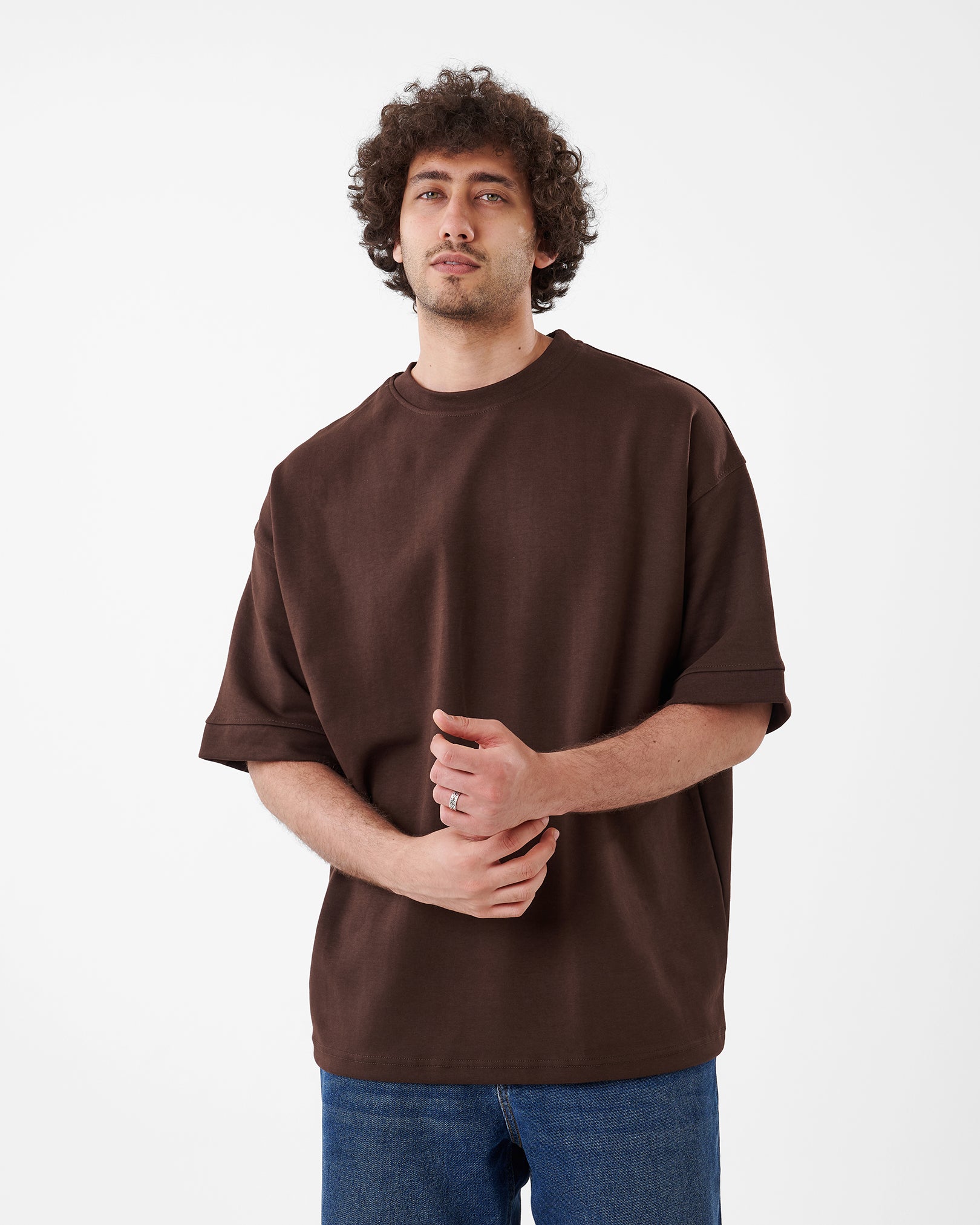 BROWN T-SHIRT OVERSIZED