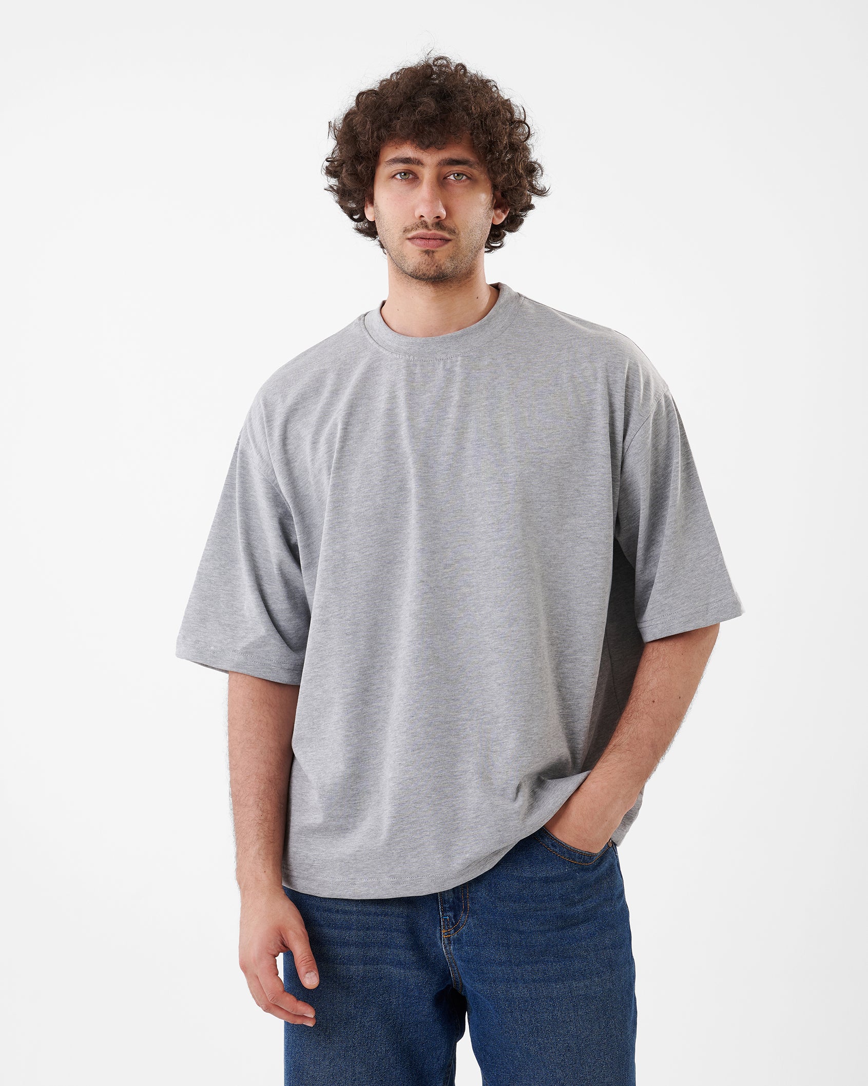 GRAY T-SHIRT OVERSIZED