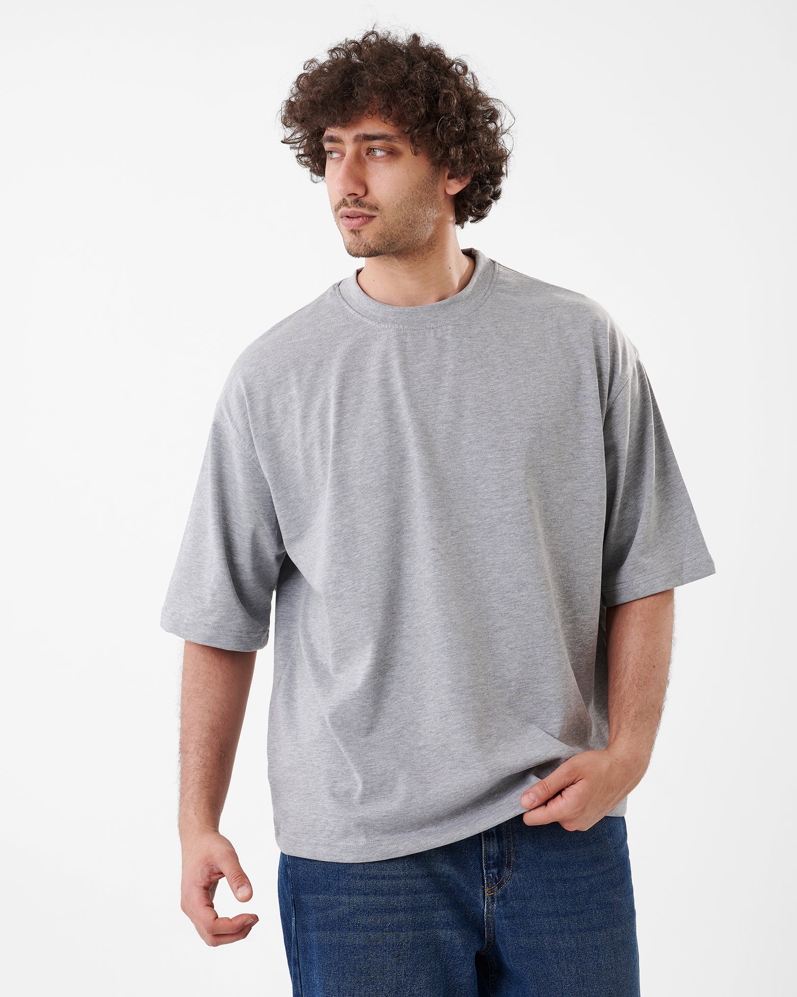 GRAY T-SHIRT OVERSIZED