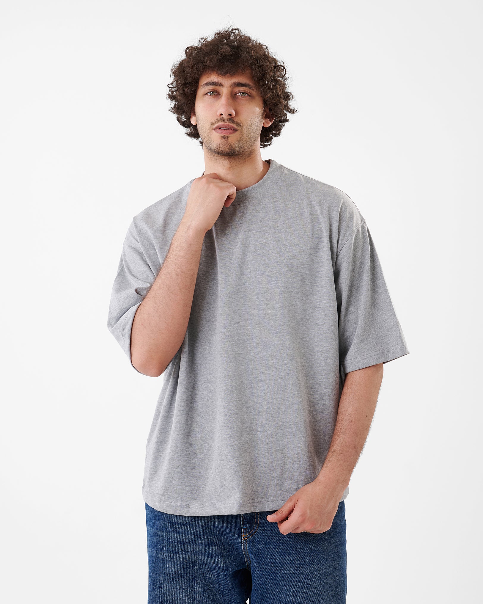 GRAY T-SHIRT OVERSIZED